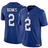 Men & Women & Youth New York Giants #2 Deonte Banks Blue 2025 F.U.S.E. Vapor Untouchable Limited Stitched Jersey,baseball caps,new era cap wholesale,wholesale hats